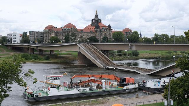 Brückeneinsturz in Dresden: Carolabrücke-Einsturz: Erste Vermutung zu Ursache bestätigt