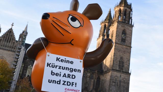 Protestkation gegen Kürzungen: «Entführte» Mausfigur in Magdeburg aufgetaucht