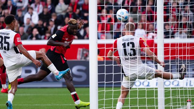 Fußball-Bundesliga: Boniface rettet Bayer 2:1-Sieg im Top-Duell mit Frankfurt