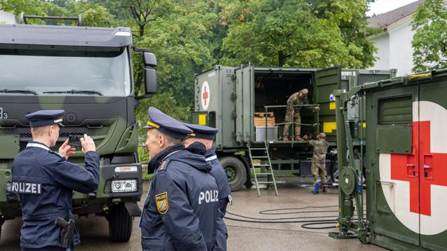 Terrorbekämpfung: Anti-Terror-Übung von Polizei und Bundeswehr in Würzburg