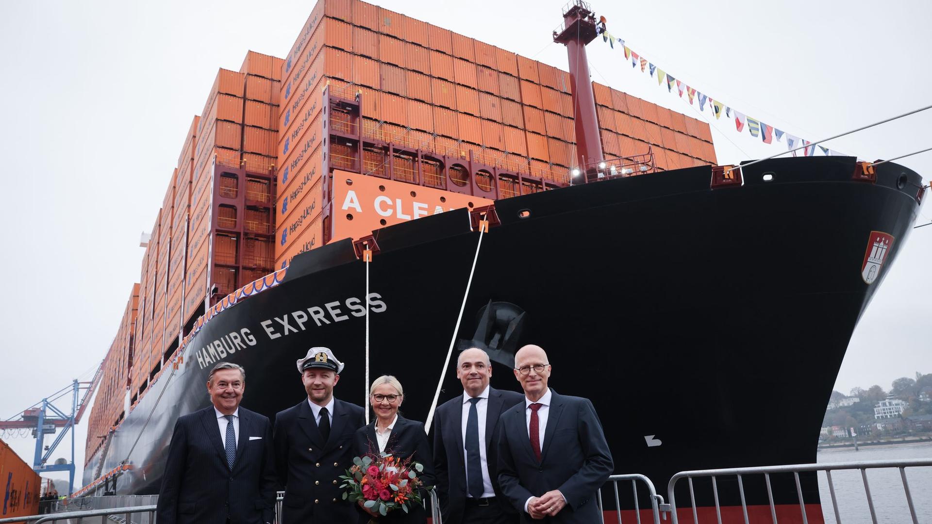 Containerschifffahrt: Hapag-Lloyd tauft Megafrachter «Hamburg Express»