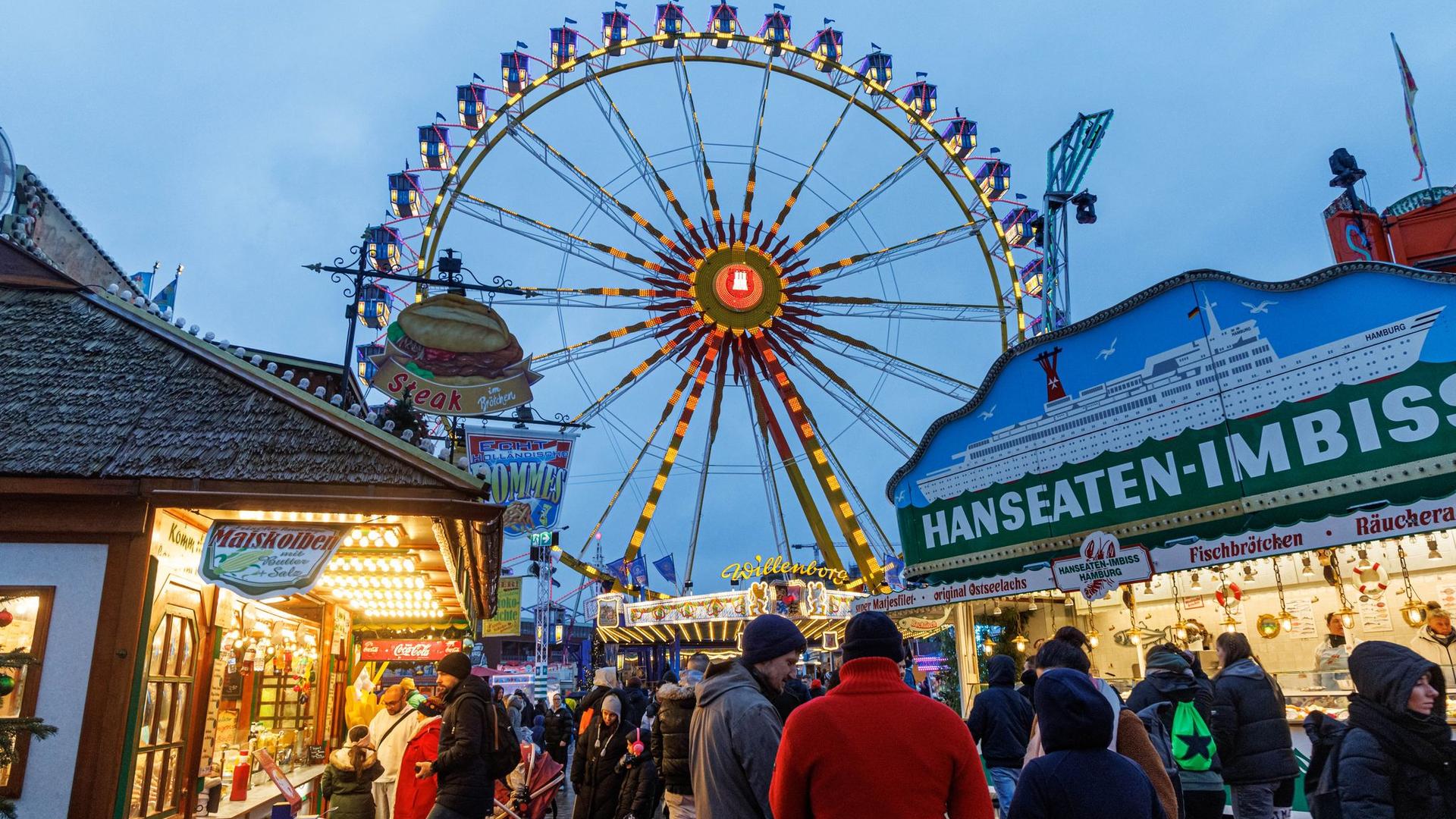 Volksfest: Hamburger Winterdom startet mit neuen Attraktionen