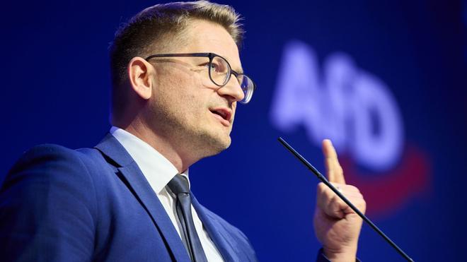 Parteienverbot: Der Brandenburger AfD-Landeschef René Springer hält den Antrag auf Prüfung eines AfD-Verbots für ein «antidemokratisches Komplott» (Archivbild).