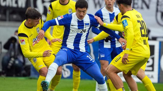 2. Fußball-Bundesliga: Nur 2:2 gegen Ulm: Mazas Distanzhammer reicht Hertha nicht