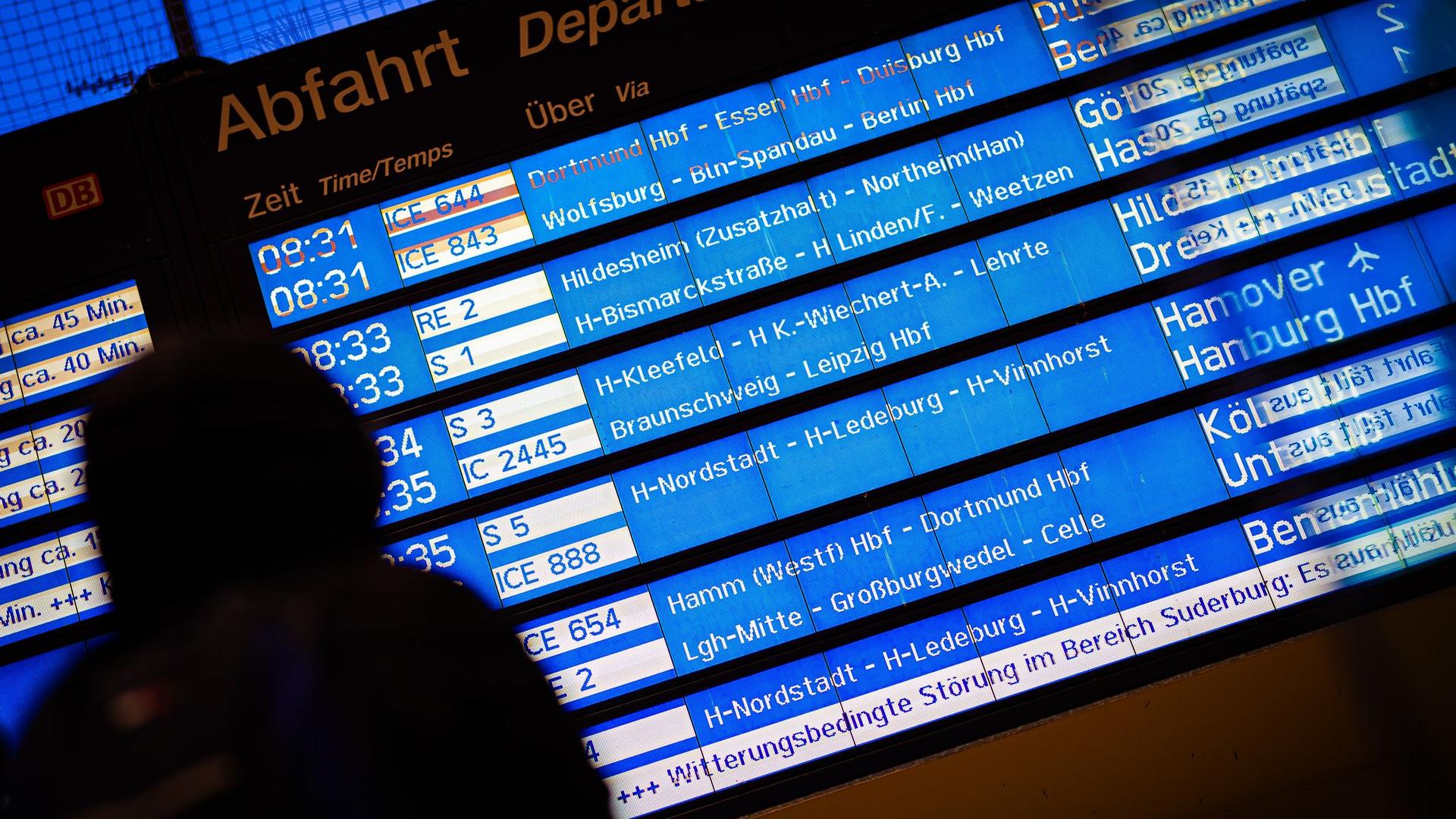 Deutsche Bahn: Sturmtief trifft die Bahn: Jeder zweite Fernzug verspätet