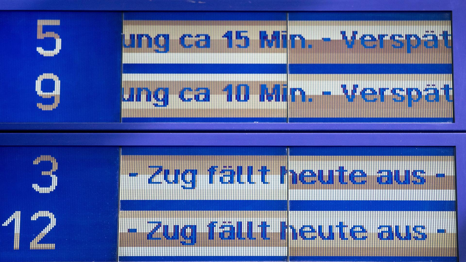 Deutsche Bahn: Fernzüge der Bahn erneut unpünktlicher unterwegs