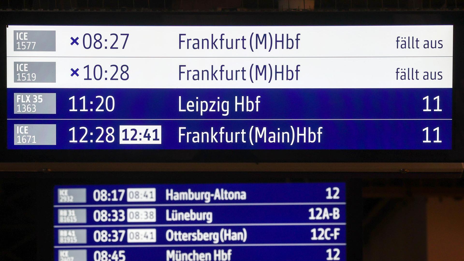 Streiks und Mängel im Netz: Immer mehr Zugausfälle bei der Deutschen Bahn