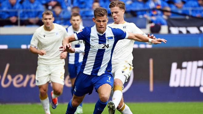 2. Fußball-Bundesliga: Das Hinspiel konnten die Berliner gewinnen.