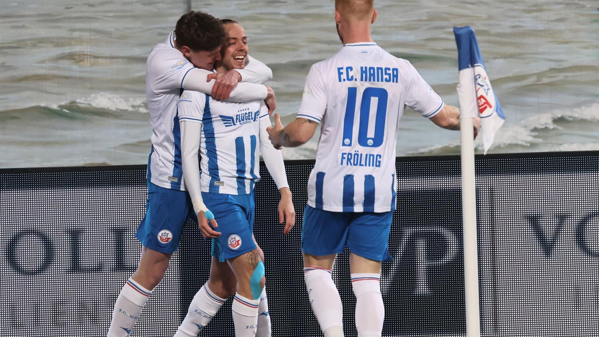 3. Fußball-Liga: 1:0 gegen 1860: Rostocker Aufstiegschance lebt noch