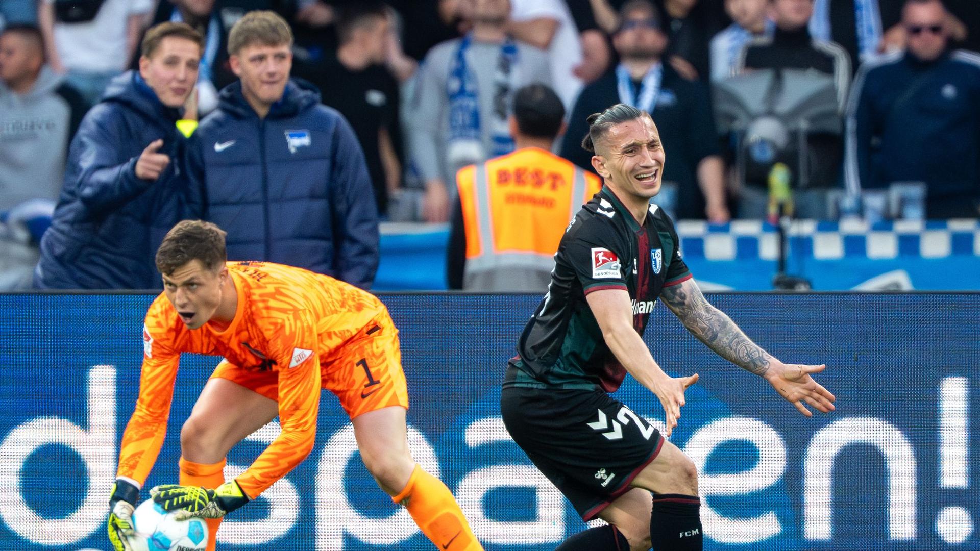 Fußball: Magdeburg lässt Punkte liegen: Nur 1:1 in Berlin