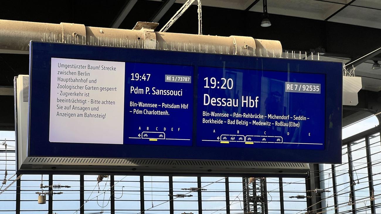 Unwetter in Deutschland: Einschränkungen im Fernverkehr wegen Unwetter