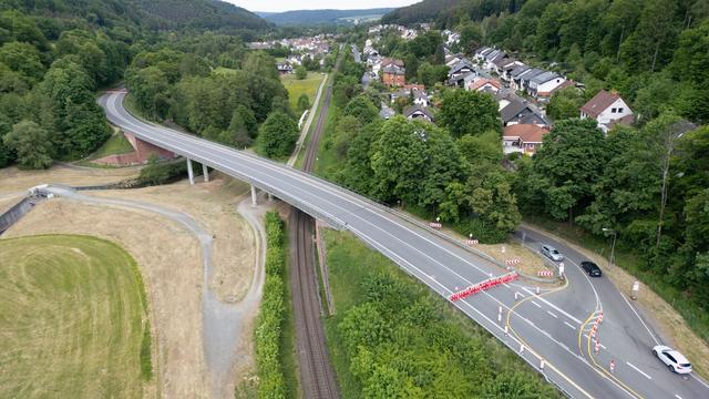 Abrissarbeiten: Marode Odenwaldbrücke soll Ende Juli gesprengt werden