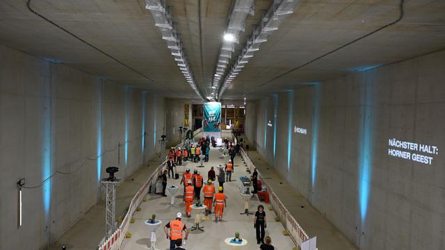 Nahverkehr: U4-Verlängerung: Rohbau der Haltestelle Horner Geest fertig