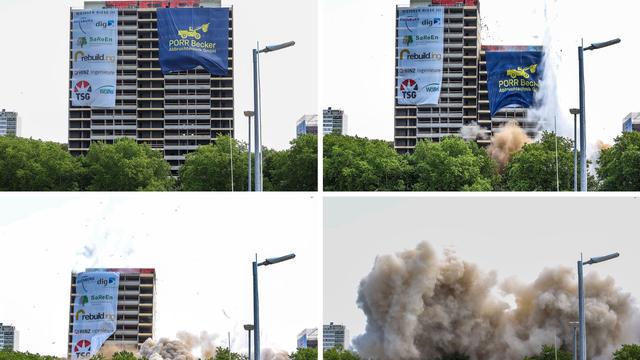 Wohnen: Duisburg sprengt weiteren "Weißen Riesen"