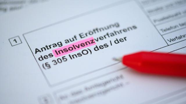Unternehmen: Insolvenzen erreichen höchsten Stand seit zehn Jahren