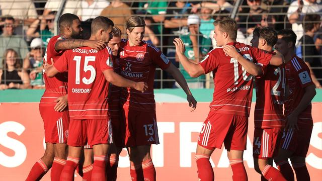 DFB-Pokal: Trotz Rückstand zur Pause: Düsseldorf besteht in Schweinfurt