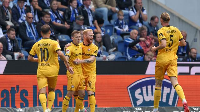 2. Fußball-Bundesliga: Dynamo Dresden holt mit 2:1 in Bielefeld ersten Sieg