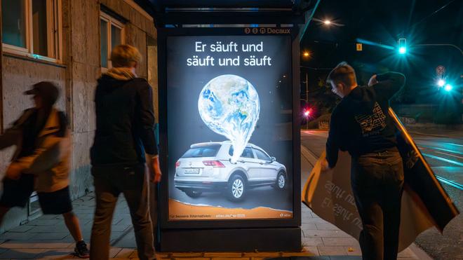 Protest: Schon vor der Eröffnung der IAA hatte es Proteste gegen die Messe gegeben.