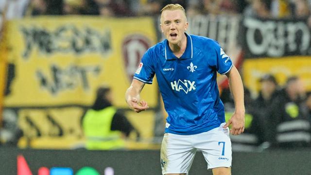 2. Fußball-Bundesliga: 2:0 gegen Dresden: Darmstadt bleibt Tabellenführer