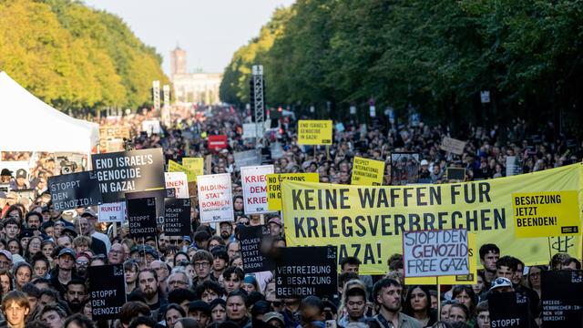 Bundesweit mobilisiert: 50.000 Menschen in Berlin gegen Gaza-Krieg auf der Straße