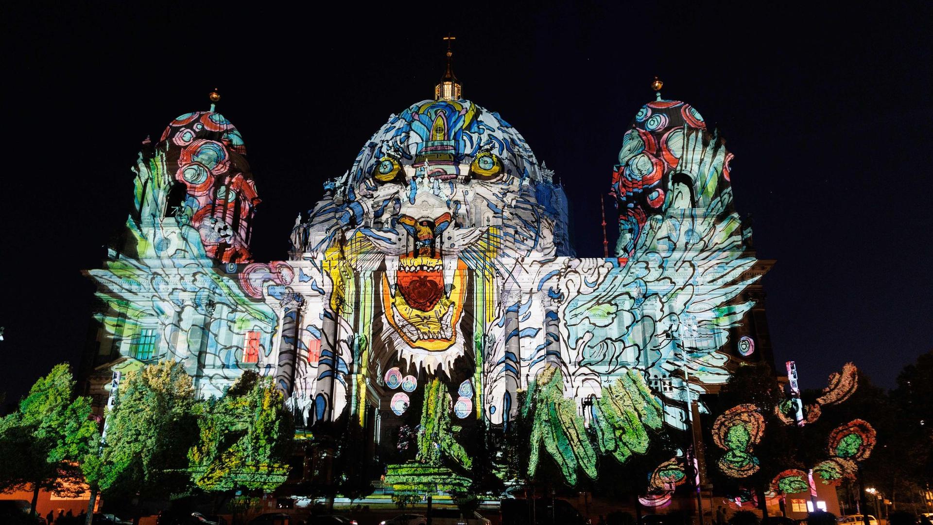 Lichtinstallationen: Berlin probt für das Festival of Lights