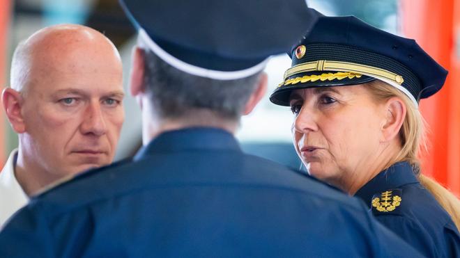  Die Berliner Polizei braucht nach Ansicht des Regierenden Bürgermeisters Kai Wegner (CDU) mehr Befugnisse, um die Freiheit zu verteidigen. (Archivbild)