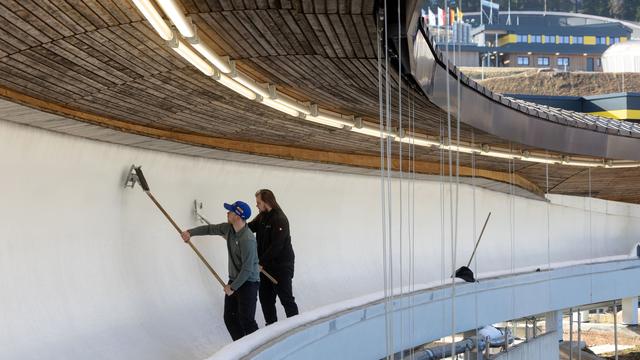 Wintersport: Letzte Vorbereitungen an Rennbahn in Oberhof vor Saisonstart