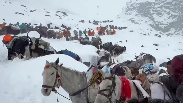 Unwetter: Schneesturm in China: Weitere Wanderer gerettet