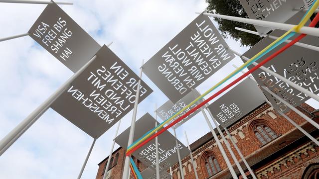 Erinnerung an Wendeherbst: Freiluft-Ausstellung erinnert in Waren an Wendeherbst 1989