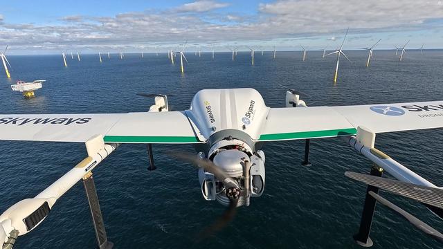 Materialtransport: RWE lässt Transportdrohnen zu Windparks auf See fliegen
