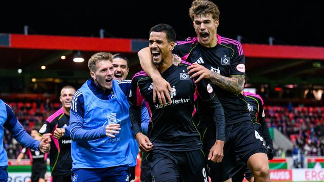 DFB-Pokal: Joker Glatzel schießt HSV zum Sieg in Heidenheim