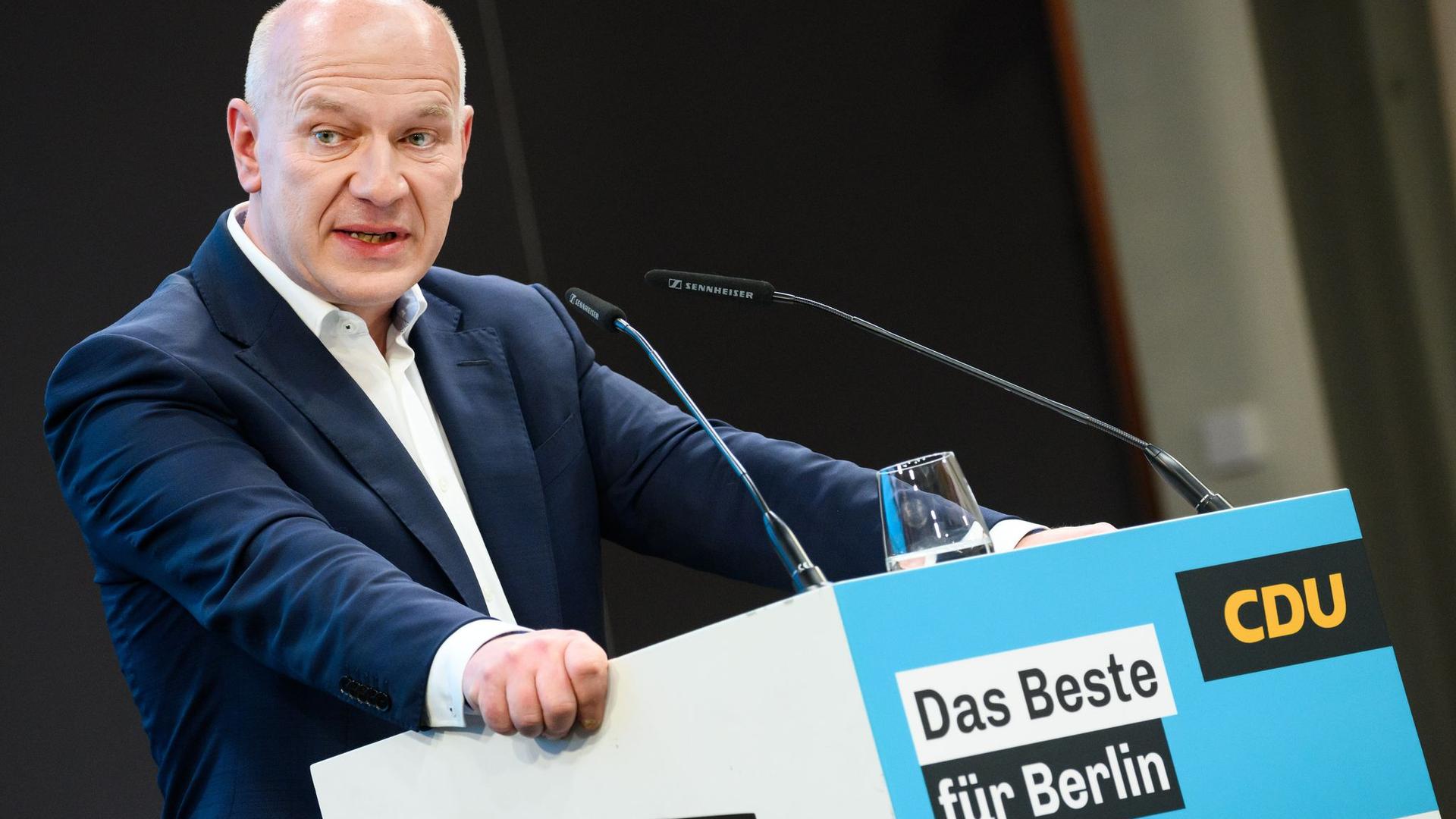 Parteien: Wegner offiziell als Kandidat für Berlin-Wahl aufgestellt