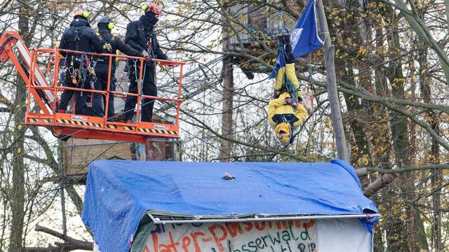 Braunkohle: Polizei räumt besetztes Waldstück am Tagebau Hambach