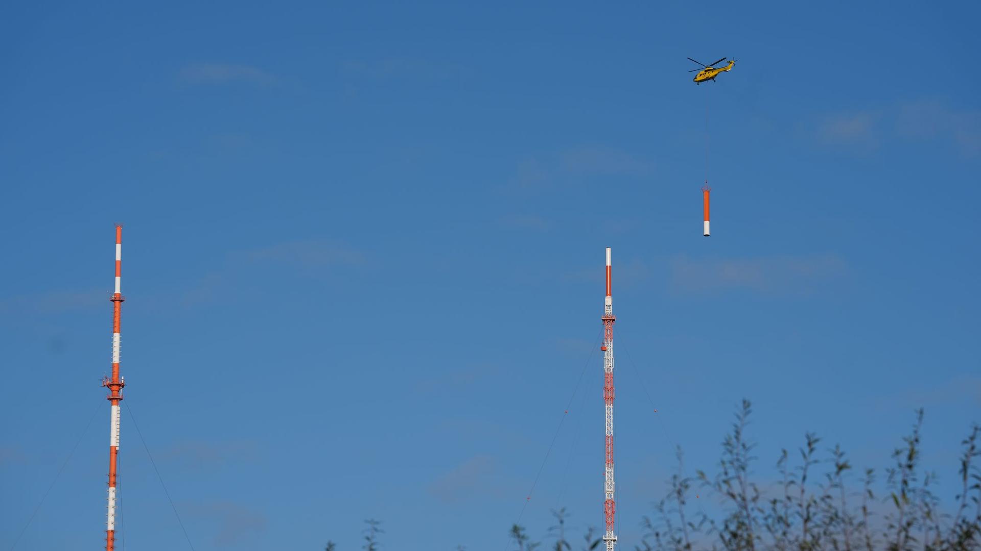 Höchstes Bauwerk: Neuer Sendemast ist Hamburgs höchstes Bauwerk