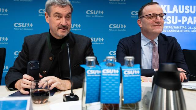 CSU-Vorstandsklausur: Söder fordert mehr Mannschaftsgeist in der Union