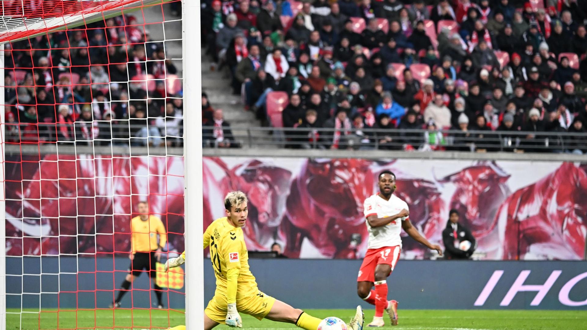 Fußball-Bundesliga: Leipzigs Werner jubelt dank Traumtor gegen Ex-Club Bremen