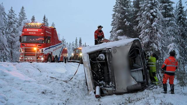Verkehrsunfall: Busunfall in Schweden - Auch Deutsche Studenten an Bord