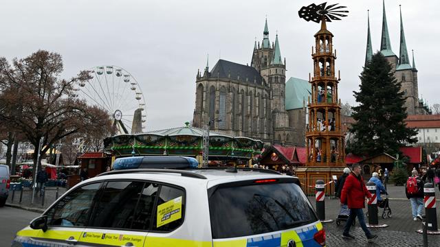 Adventszeit: Polizei-Einsatz nach Hinweis am Erfurter Weihnachtsmarkt