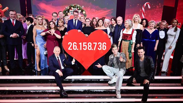 Spendengala: 26 Millionen Euro Spenden bei 25. "Ein Herz für Kinder"