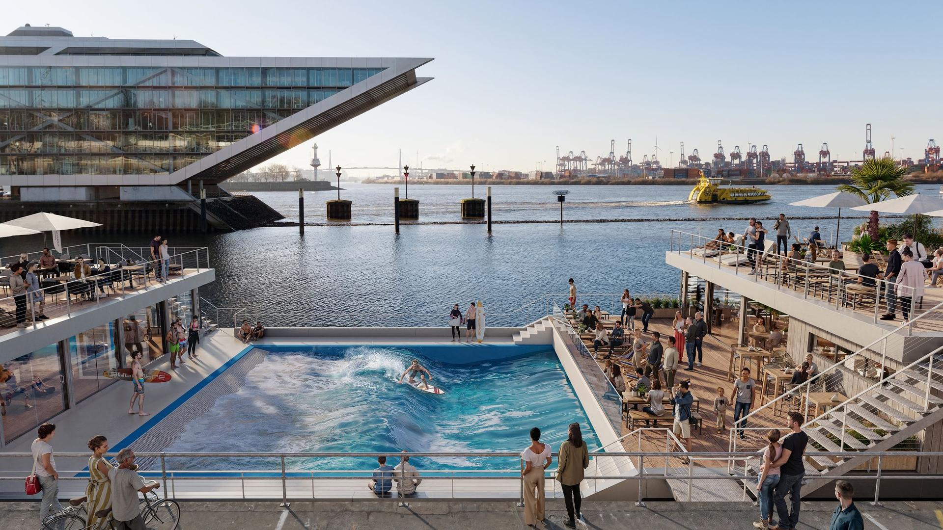 Zukunftsvisionen: Neue Ideen für Hamburg: High Line, Schwimmbad und Surfwelle