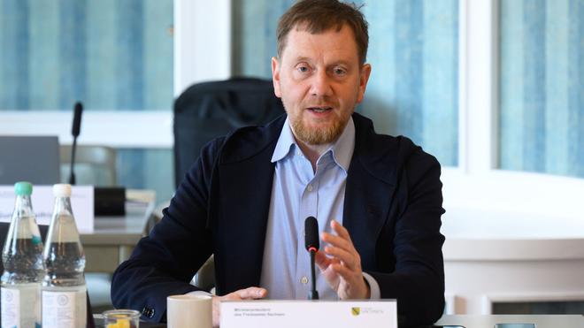 Bundesregierung: Michael Kretschmer (CDU), Ministerpräsident von Sachsen, fordert Wirtschaftswachstum zu priorisieren. (Archivbild)