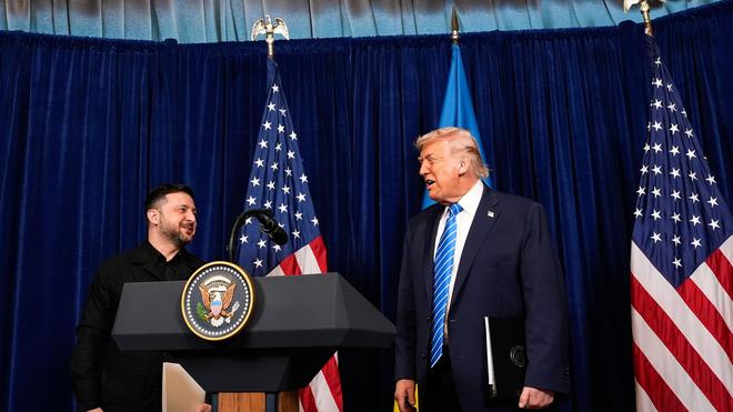 Krieg in der Ukraine: Laut US-Präsident Trump sind die Verhandlungen über einen Frieden in der Ukraine auf einem guten Weg. (Archivbild)