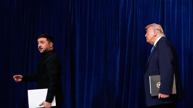 Die Lage im Überblick: Trump und Selenskyj haben sich erst am Sonntag in Florida getroffen und sollen nach Angaben aus Kiew nun bei einem Gipfel in Paris erneut miteinander reden. (Archivbild)