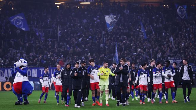 Fußball-Bundesliga: Der HSV nach dem Unentschieden gegen Eintracht Frankfurt. (Archiv)