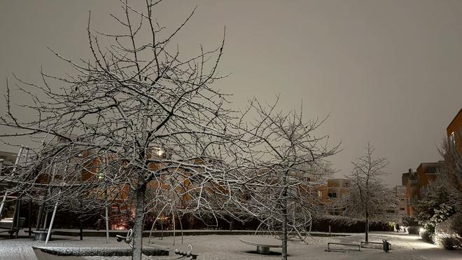 Wetter: Es hat geschneit in Hamburg.