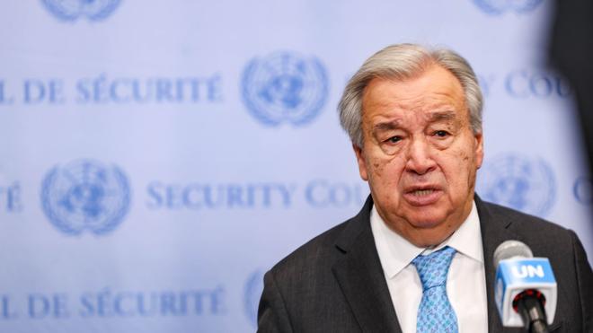 Umstrittenes Vorgehen: UN-Generalsekretär Guterres fordert von Israel, den Lizenzentzug für Dutzende internationale Hilfsorganisationen rückgängig zu machen. (Archivbild)