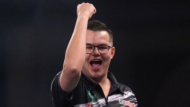 Littler und van Veen: Steht erstmals im WM-Finale: Gian van Veen.