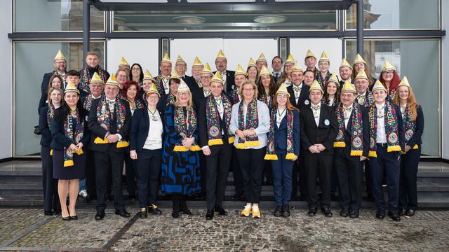 Brauchtum: Tradition seit 1969 - Narrenempfang in der Staatskanzlei