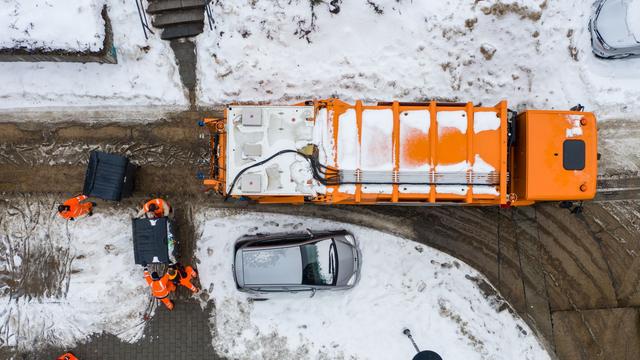 Wetter: Schnee legt mancherorts die Müllabfuhr lahm
