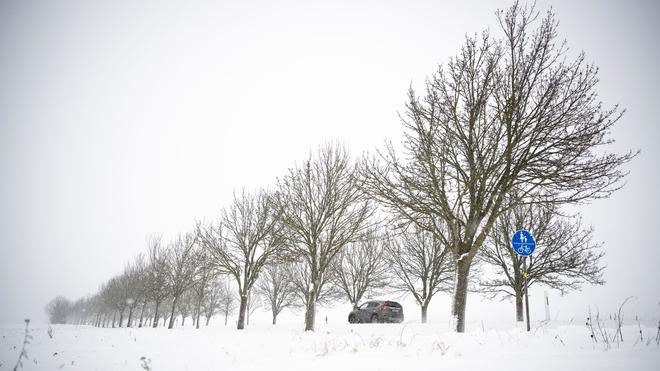 Winter im Nordosten: Für Teile von MV hat der DWD eine Unwetterwarnung ausgesprochen.